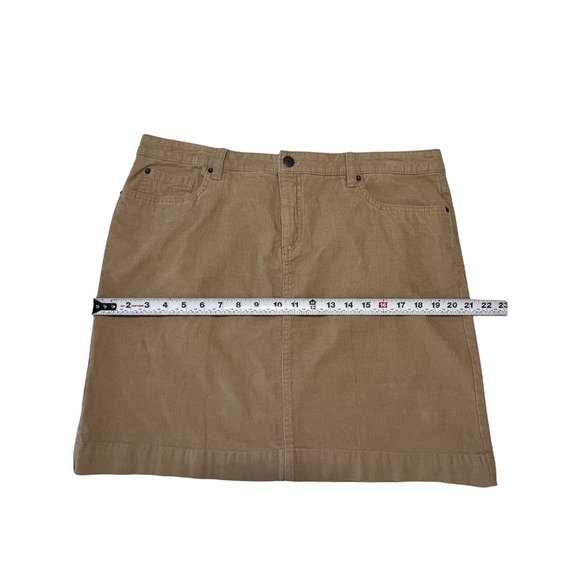 G.H.Bass & Co. Corduroy skirt size: 12 Color: Tan - Picture 6 of 8